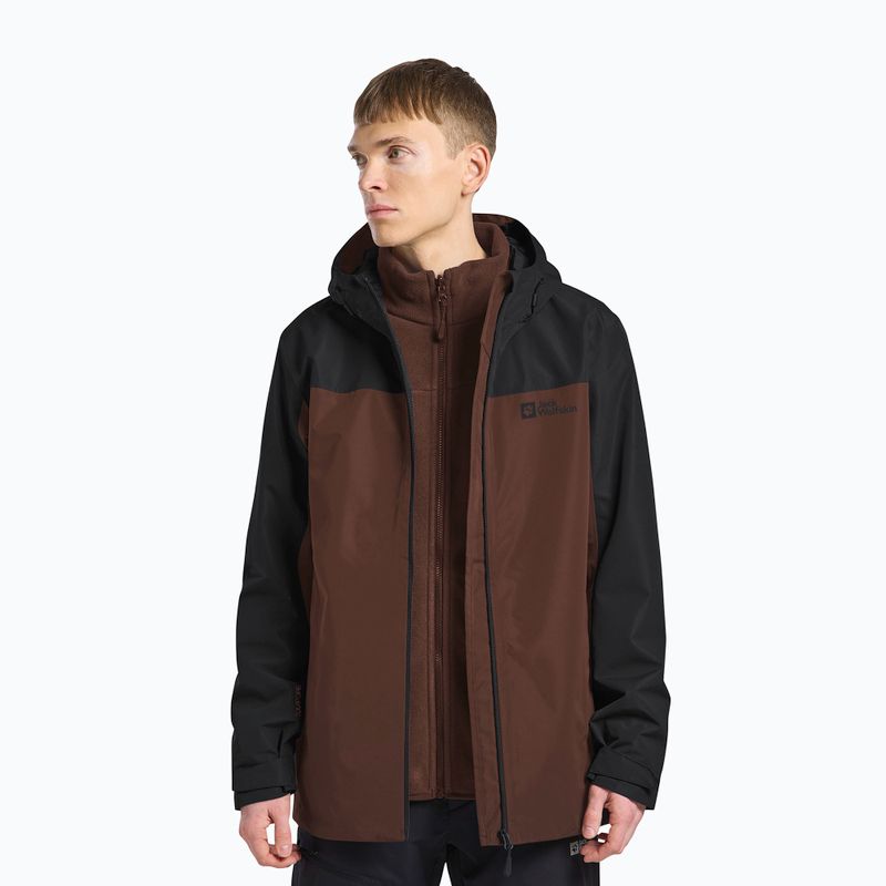 Pánská bunda 3v1 Jack Wolfskin Taubenberg 3In1 hot choc 4