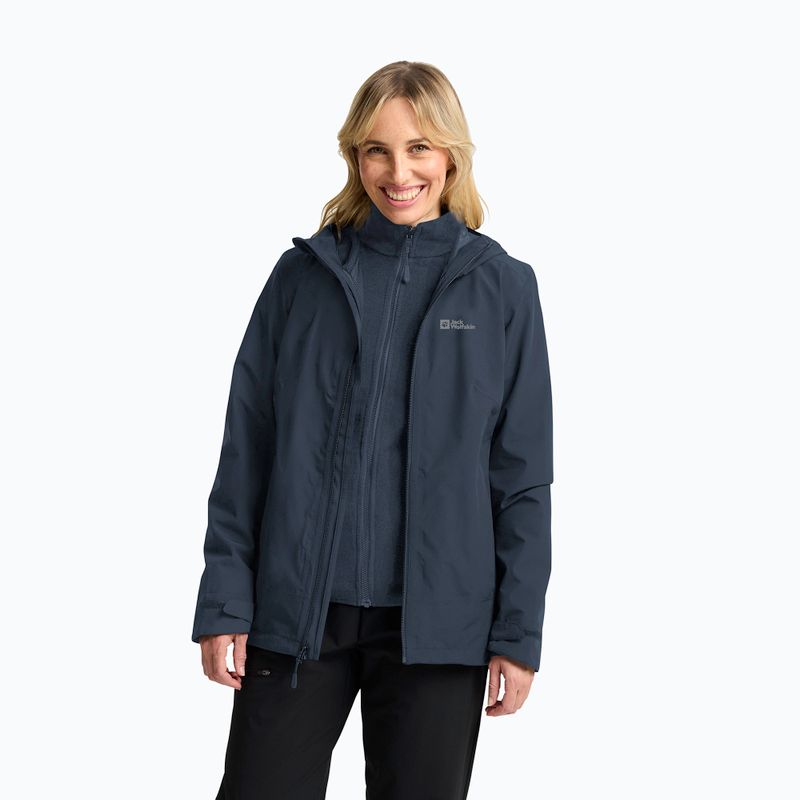 Dámská bunda 3v1 Jack Wolfskin Moonrise 3In1 midnight sky 4