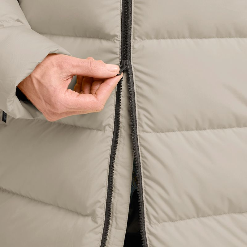 Dámský péřový kabát Jack Wolfskin Frozen Palace pale sand 8