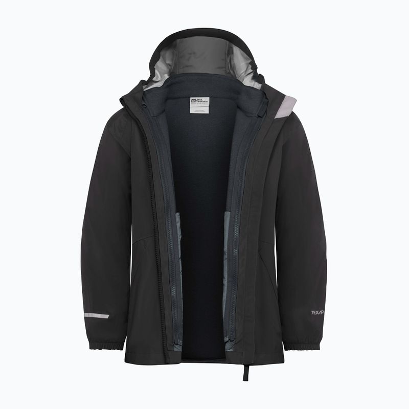 Dětská bunda 3v1 Jack Wolfskin Iceland 3IN1 black 4