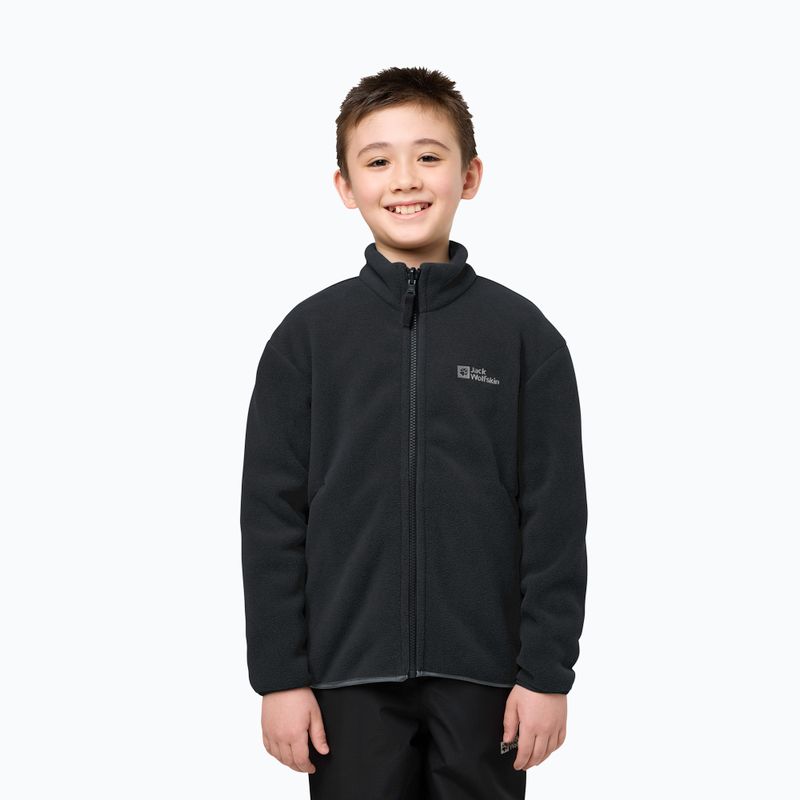 Dětská bunda 3v1 Jack Wolfskin Iceland 3IN1 black 14