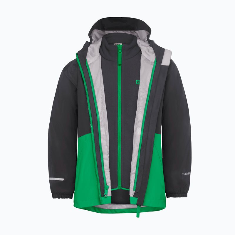 Dětská bunda 3v1 Jack Wolfskin Iceland 3IN1 mystic green 3