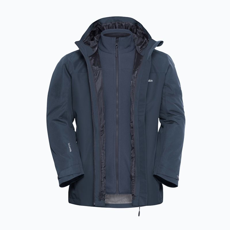 Pánská bunda 3v1 Jack Wolfskin Taubenberg 3In1 midnight sky 12