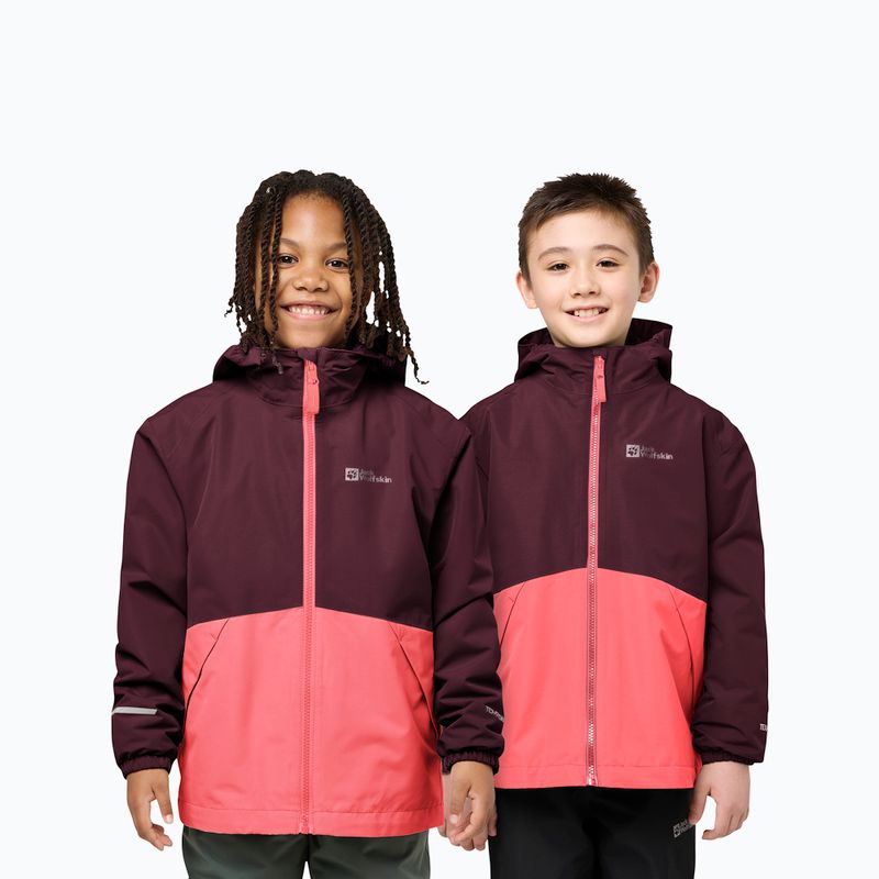 Dětská bunda 3v1 Jack Wolfskin Iceland 3IN1 sunset coral 7