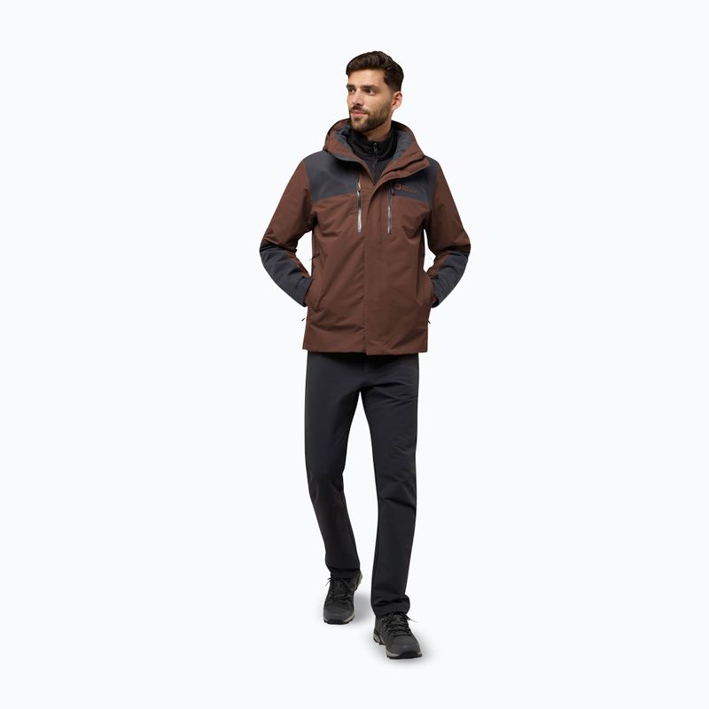 Pánská bunda 3v1 Jack Wolfskin Jasper 3In1 hot choc 2