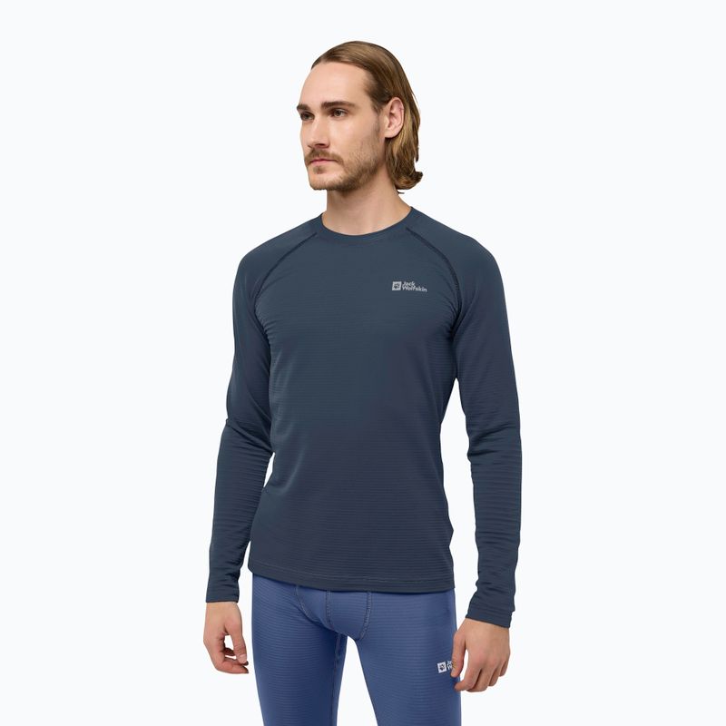 Pánské termo tričko Longsleeve Jack Wolfskin Infinite Warm midnight sky