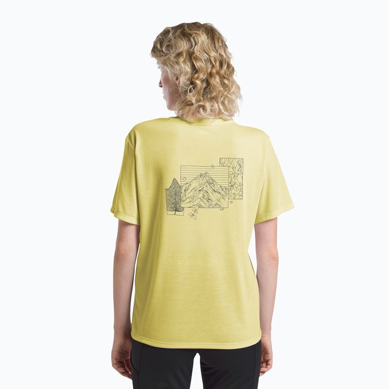 Dámské tričko Jack Wolfskin Vonnan Graphic ridge leaf lemon ice 3
