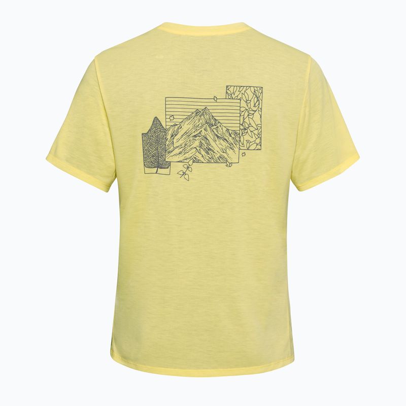 Dámské tričko Jack Wolfskin Vonnan Graphic ridge leaf lemon ice 6