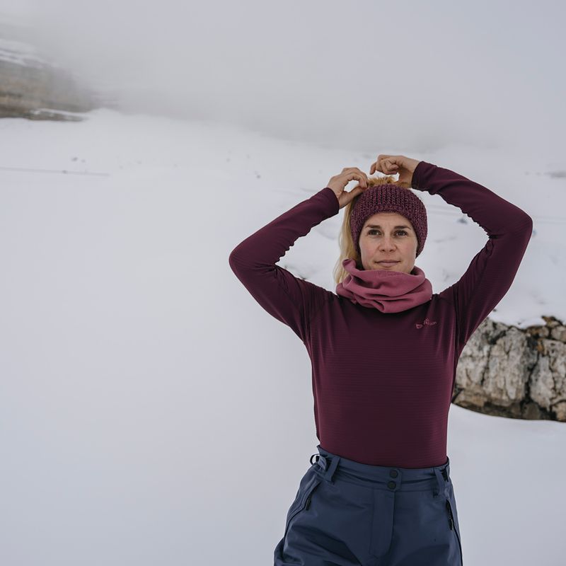 Dámská termoakční mikina Jack Wolfskin Infinite Warm amaranth 5
