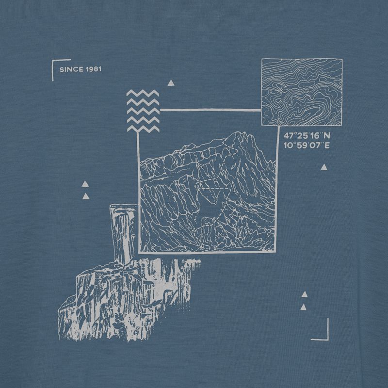 Pánské tričko Jack Wolfskin Vonnan Graphic peak trail midnight sky 8