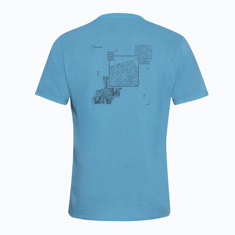 Pánské tričko Jack Wolfskin Vonnan Graphic peak trail sky blue 7