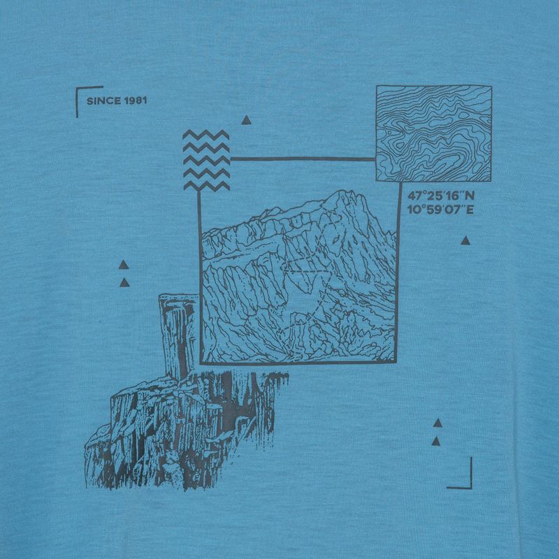 Pánské tričko Jack Wolfskin Vonnan Graphic peak trail sky blue 8