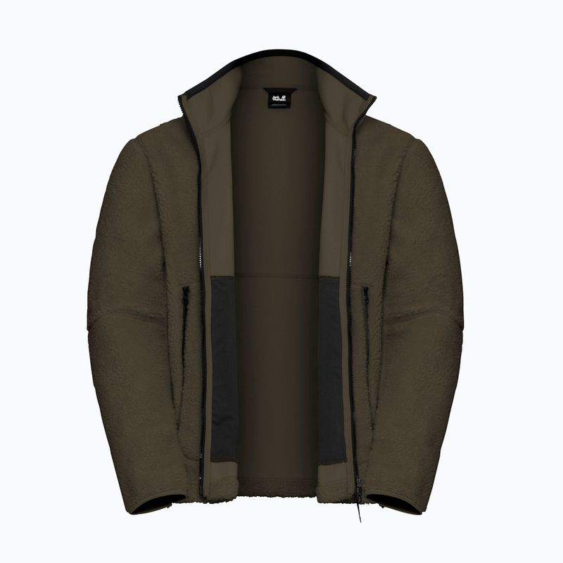 Pánská fleecová mikina Jack Wolfskin Stone Lite obsidian moss 9