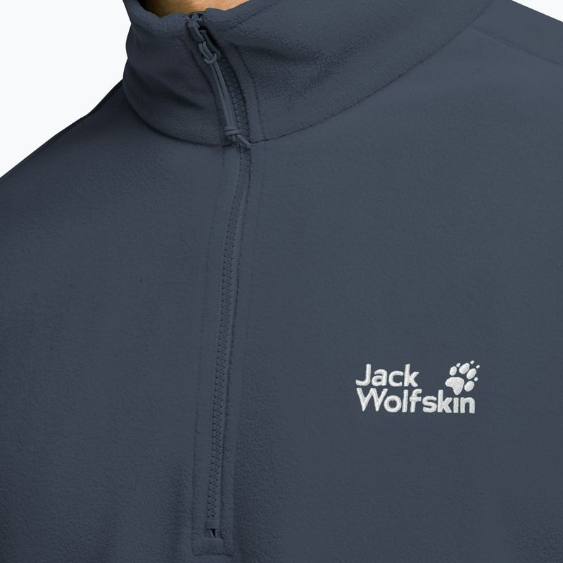 Pánská fleecová mikina Jack Wolfskin Taunus 100 Half Zip midnight sky 4