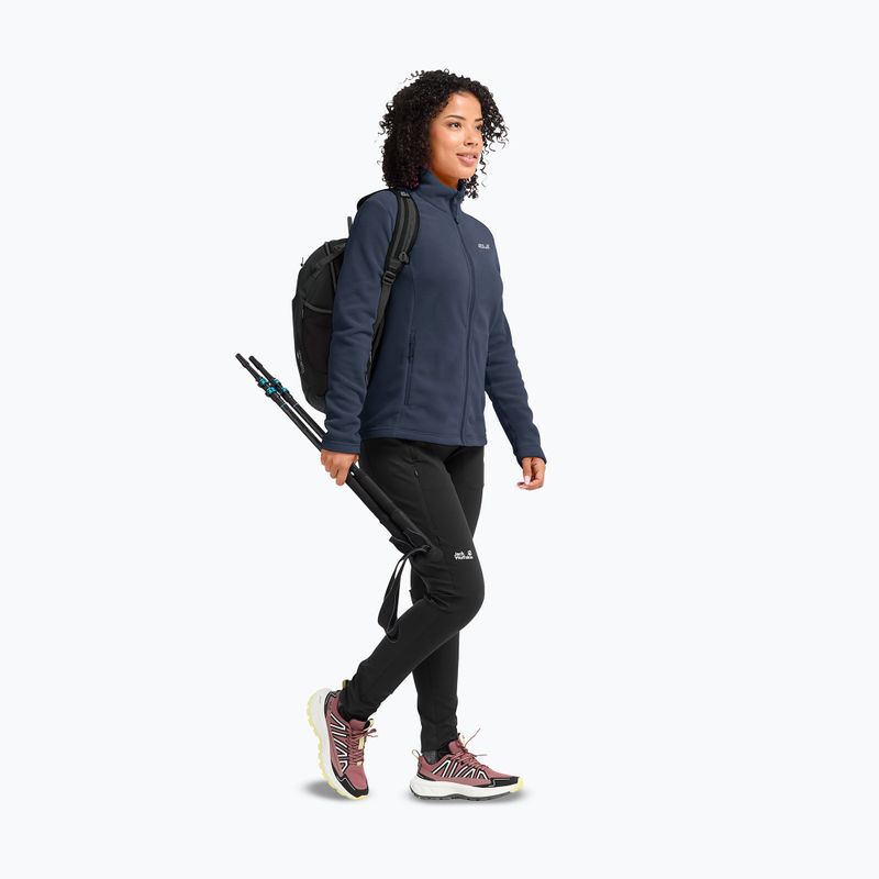 Dámská fleecová mikina Jack Wolfskin Taunus 100 Full Zip midnight sky 2