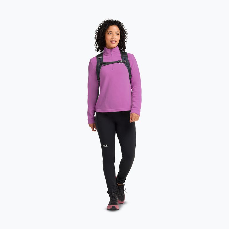 Dámská fleecová mikina Jack Wolfskin Taunus 100 Half Zip foxglove 2
