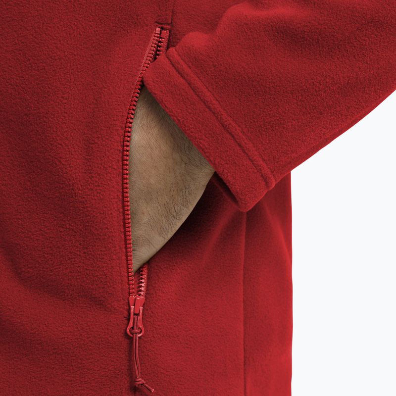 Pánská fleecová mikina Jack Wolfskin Taunus 100 Full Zip siren red 5