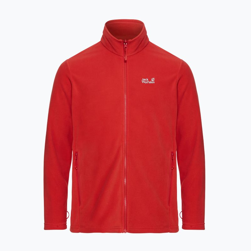 Pánská fleecová mikina Jack Wolfskin Taunus 100 Full Zip siren red 7
