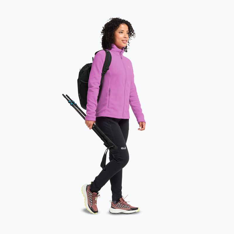 Dámská fleecová mikina Jack Wolfskin Taunus 100 Full Zip foxglove 2
