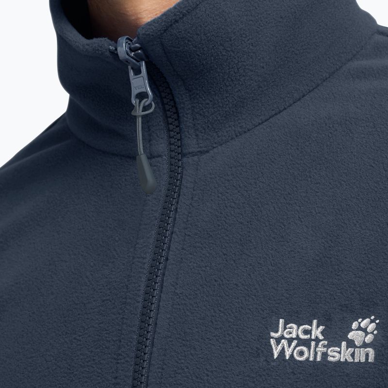 Pánská fleecová mikina Jack Wolfskin Taunus 100 Full Zip midnight sky 4