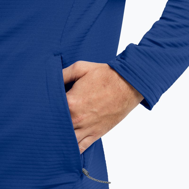 Pánská trekingová mikina  Jack Wolfskin Litestride Full Zip blue orchid 5