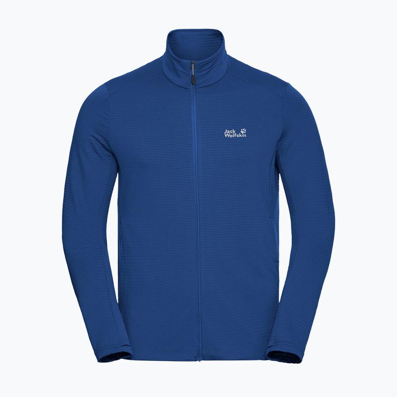 Pánská trekingová mikina  Jack Wolfskin Litestride Full Zip blue orchid 7