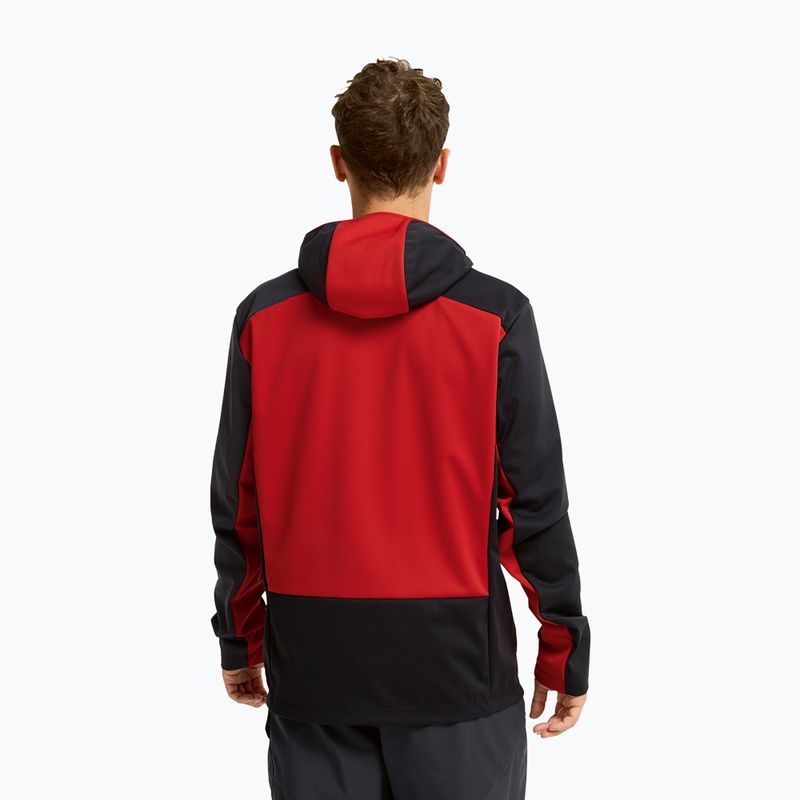 Pánská softshellová bunda Jack Wolfskin Skyvail siren red 3