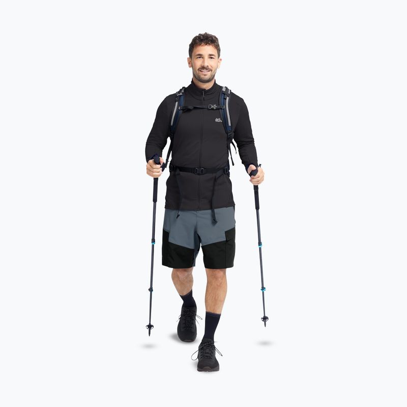 Pánská trekingová mikina  Jack Wolfskin Litestride Full Zip black 2