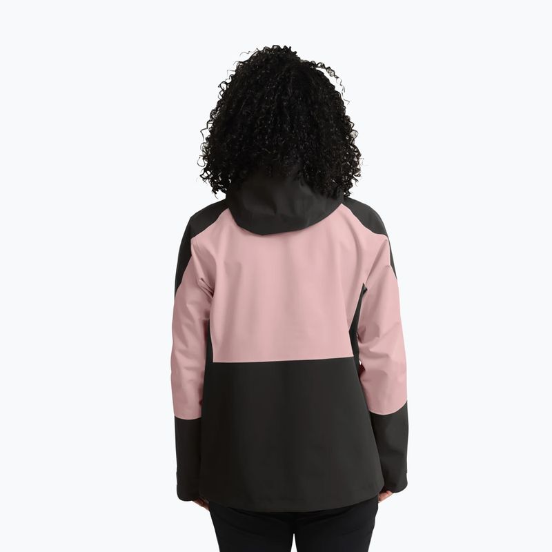 Dámská nepromokavá bunda Jack Wolfskin Rockpaw 3L rosegarden 3