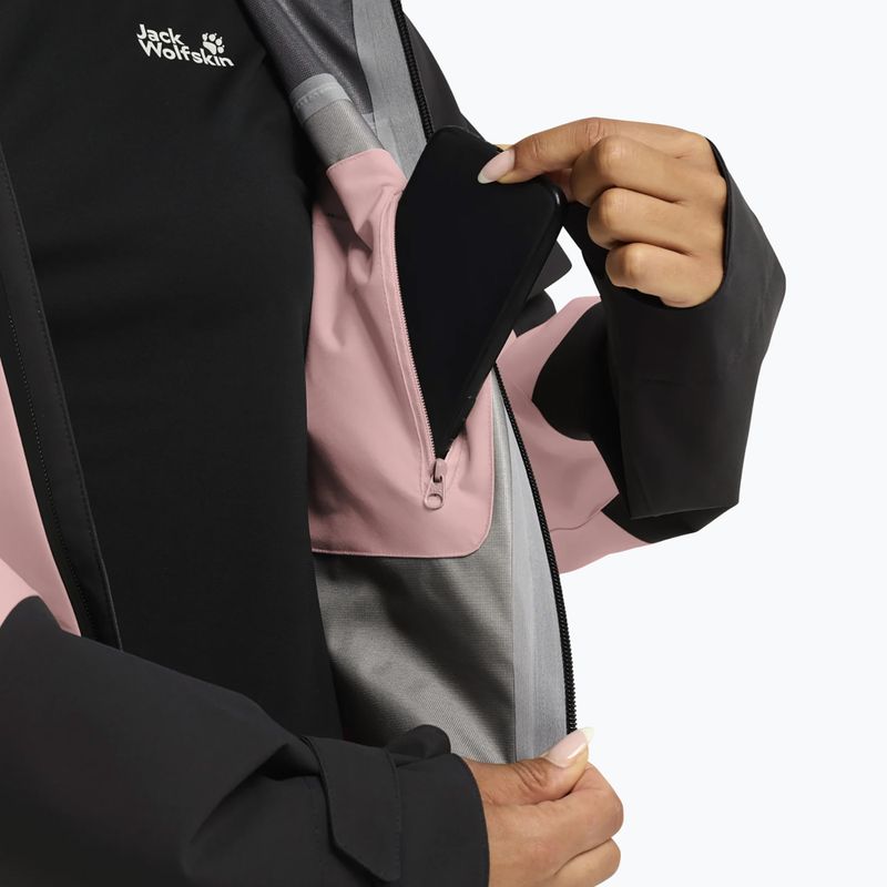 Dámská nepromokavá bunda Jack Wolfskin Rockpaw 3L rosegarden 6