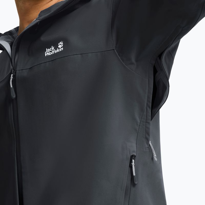 Pánská nepromokavá bunda Jack Wolfskin Rockpaw 3L phantom 5