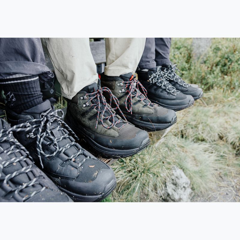 Pánské turistické boty Jack Wolfskin Apex Hike Texapore Mid obsidian moss 9