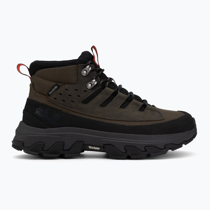 Pánské turistické boty Jack Wolfskin Apex Hike Texapore Mid obsidian moss 2