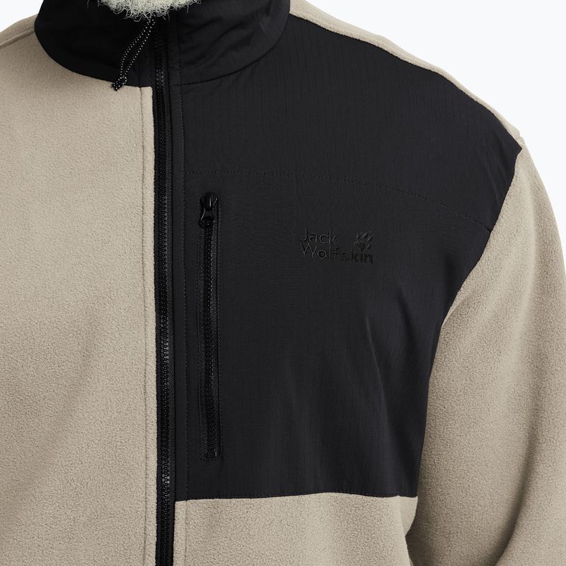 Pánská fleecová mikina Jack Wolfskin Sumetro Full Zip oyster 5