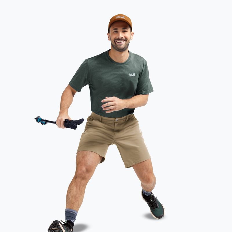 Pánské trekové šortky Jack Wolfskin Pico hazel wood 7