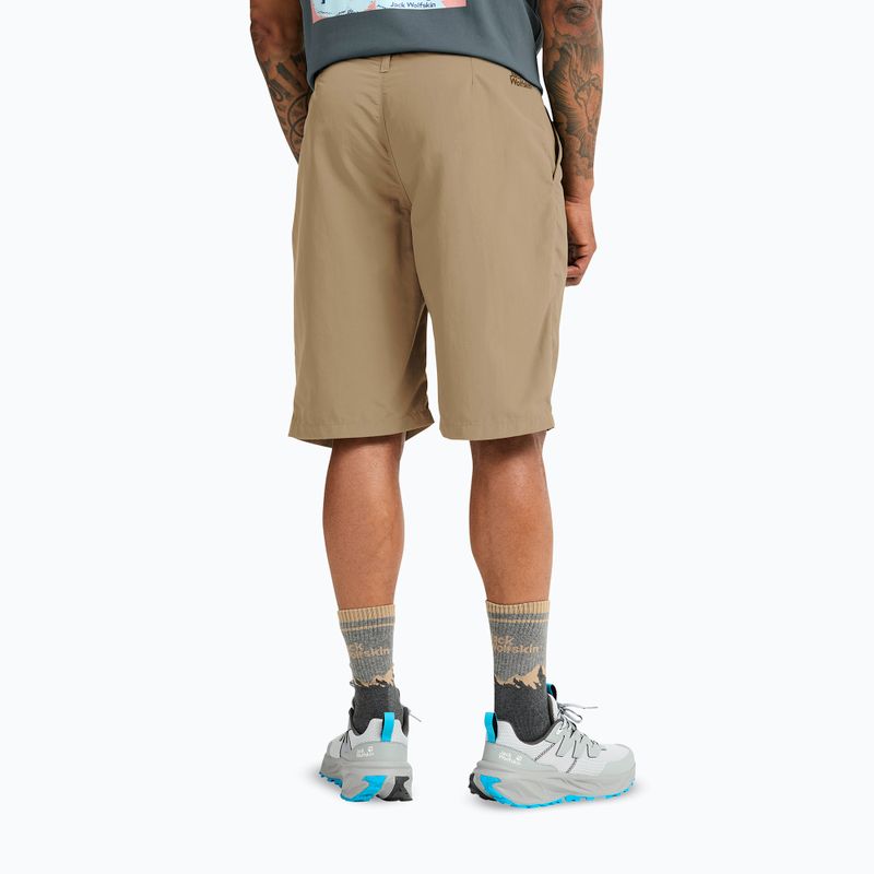 Pánské trekové šortky Jack Wolfskin Duneland hazel wood 3