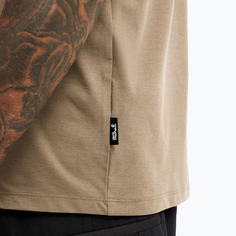 Pánské tričko Jack Wolfskin Travel hazel wood 4