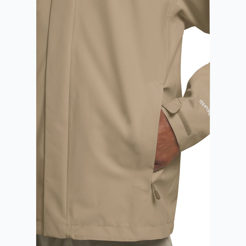 Pánská nepromokavá bunda Jack Wolfskin Trailtime 2L hazel wood 5