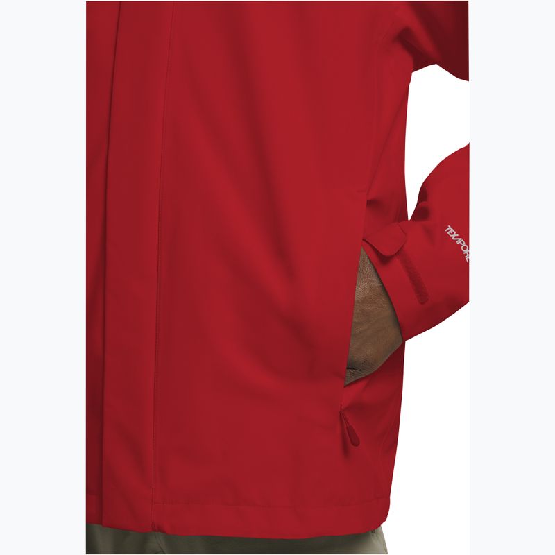 Pánská nepromokavá bunda Jack Wolfskin Trailtime 2L siren red 6