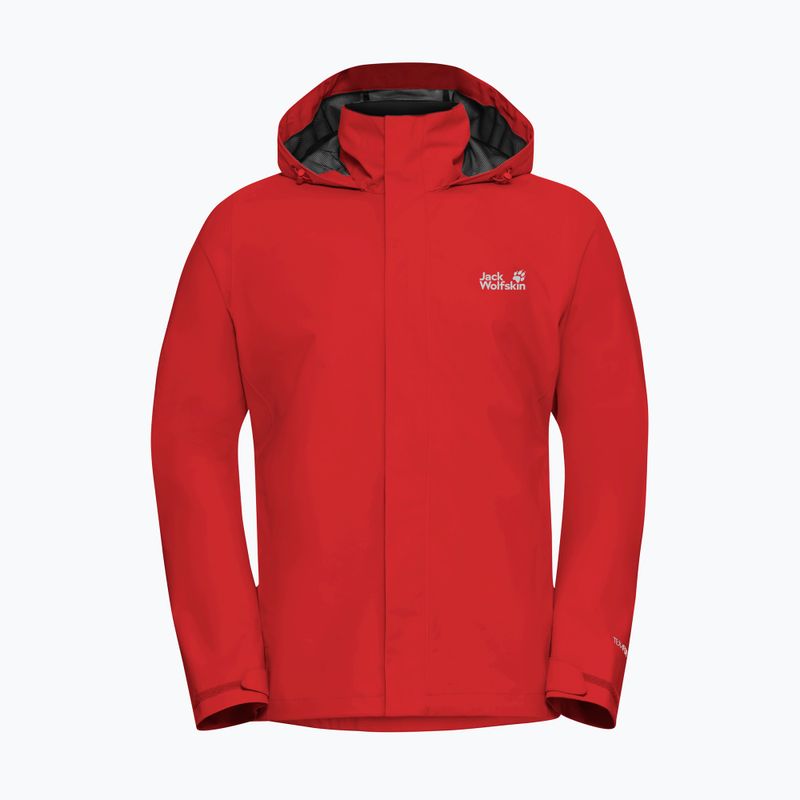 Pánská nepromokavá bunda Jack Wolfskin Trailtime 2L siren red 7