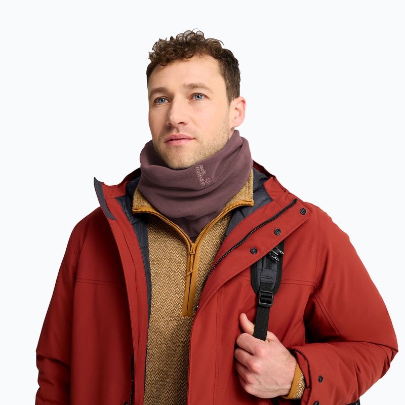 Nákrčník Jack Wolfskin Real Stuff Loop sheer plum 5