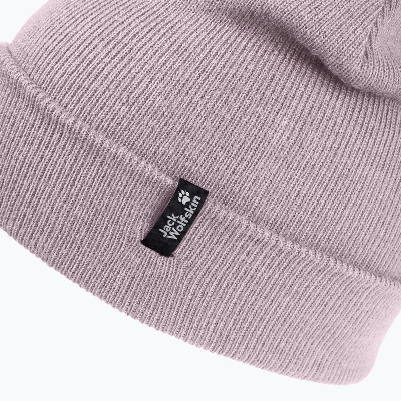 Zimní čepice Jack Wolfskin Rib dusty blush 3