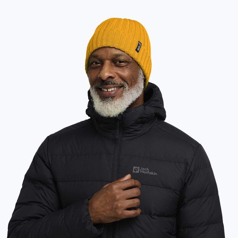 Zimní čepice Jack Wolfskin Rib Knit burly yellow jw 5