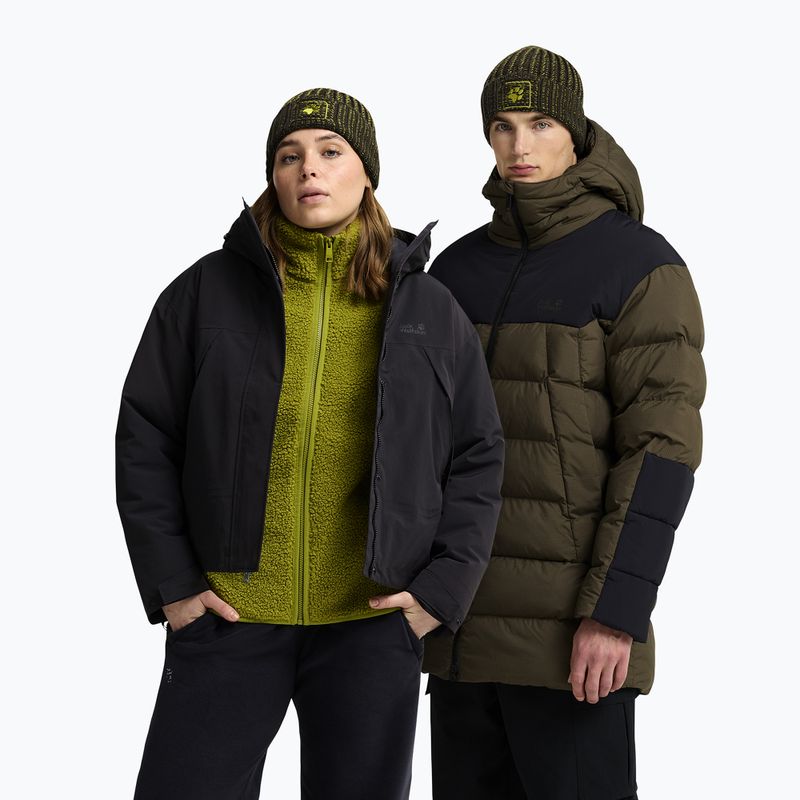 Zimní čepice Jack Wolfskin Badge Beanie obsidian moss 4