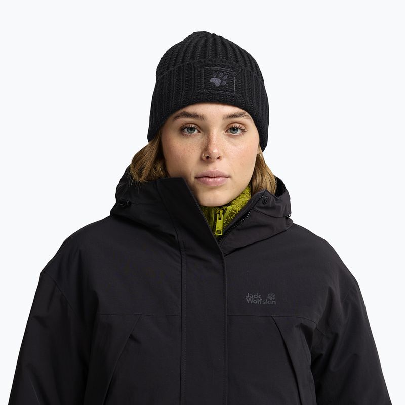 Zimní čepice Jack Wolfskin Badge Beanie black 5