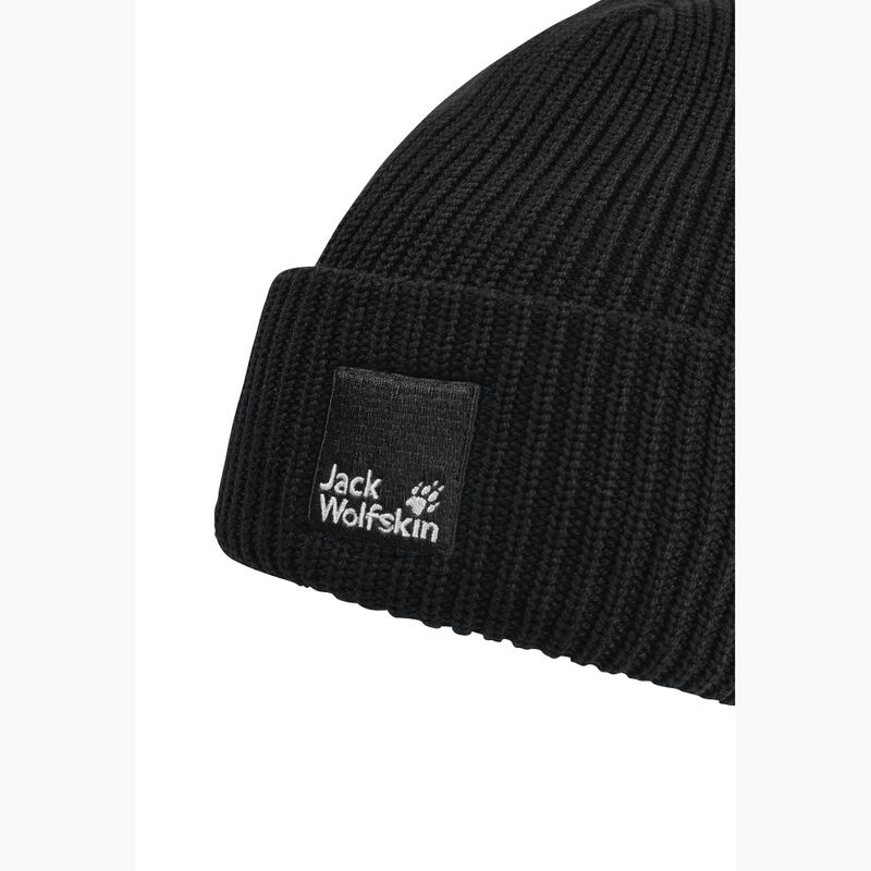 Zimní čepice Jack Wolfskin Pergamon Beanie black 3