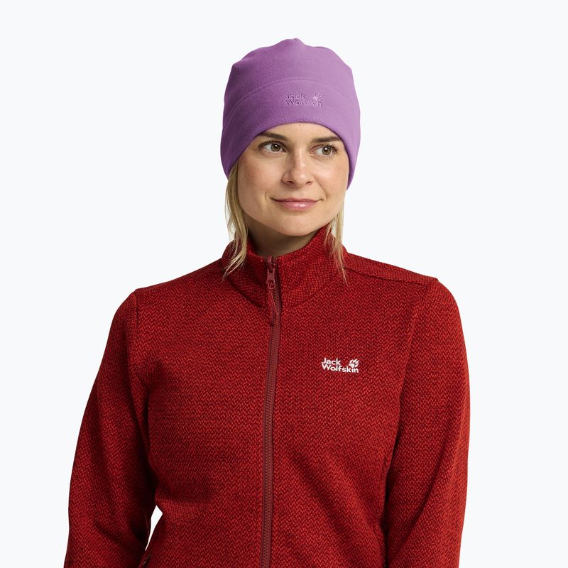 Zimní čepice Jack Wolfskin Real Stuff Beanie vivid orchid 4