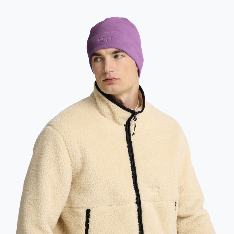 Zimní čepice Jack Wolfskin Real Stuff Beanie vivid orchid 5