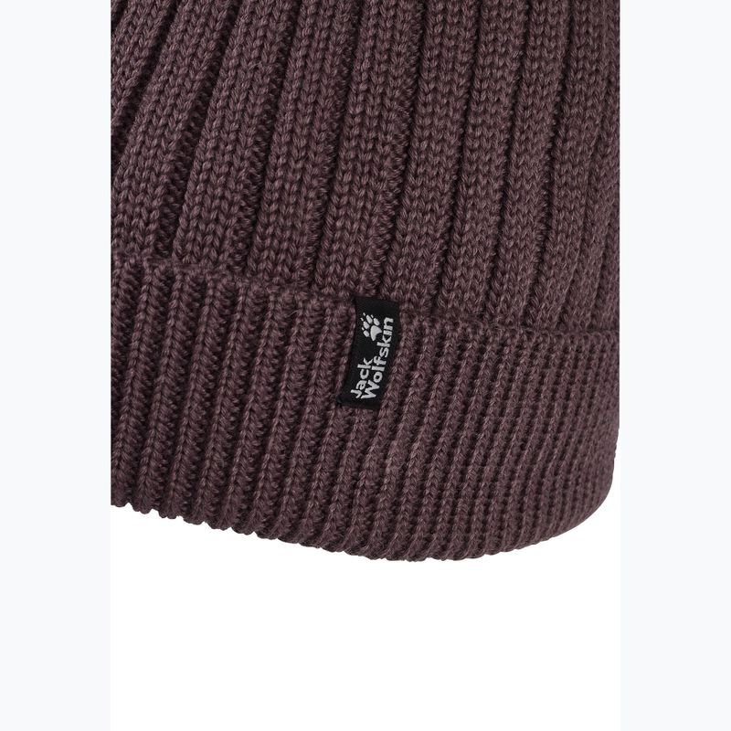 Zimní čepice Jack Wolfskin Pom Pom Beanie sheer plum 3