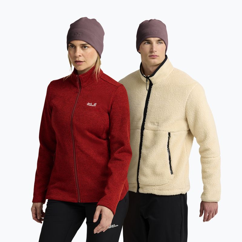 Zimní čepice Jack Wolfskin Real Stuff Beanie Sheer Plum 4